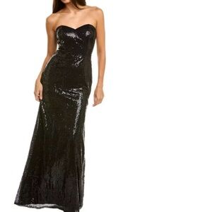 Rene Ruiz Black Strapless Dress